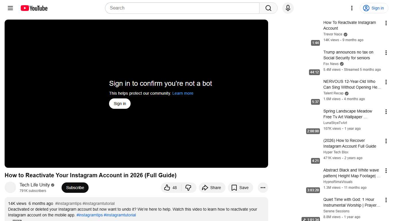 How to Reactivate Your Instagram Account in 2026 (Full Guide) - YouTube